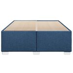 vidaXL Cadre de lit sans matelas bleu 140x200 cm tissu