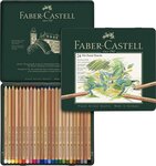étui métal de 24 Crayons de couleur PITT PASTELL FABER-CASTELL