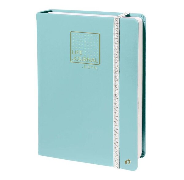 Carnet life journal format A5 vert d'eau QUOVADIS