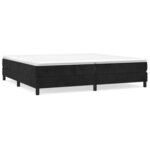 vidaXL Cadre de Lit Noir 200x200 cm Velours