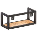 vidaXL Étagères murales 2 Pièces 40 cm Bois de manguier brut