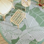 vidaXL Tapis d'extérieur vert Ø200 cm PP