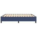 vidaXL Cadre de lit Bleu 180 x 200 cm Tissu