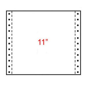 Papier Listing 380 x 280 mm  Zone vert 70g/m² Carton de 2000 Feuilles (ramette 2000 feuilles)