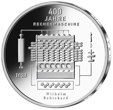 Pièce de monnaie 20 euro Allemagne 2023 D argent BE – Wilhelm Schickard