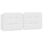 vidaXL Lit avec matelas blanc 120x200 cm similicuir