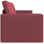 vidaXL Canapé Lit 2-en-1 Rouge Vin 245x150x60.5 cm Tissu