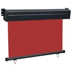 vidaXL Auvent latéral de balcon 120x250 cm Rouge