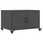 vidaXL Table basse anthracite 68x50x43 5 cm acier