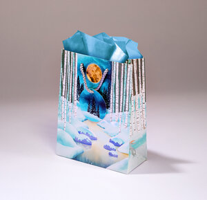 Sac cadeau luna pml 14 x h 18 paysage de neige