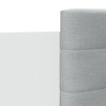 vidaXL Cadre de lit avec tête de lit blanc 140x200cm bois d'ingénierie