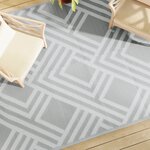 vidaXL Tapis d'extérieur Gris 190x290 cm PP