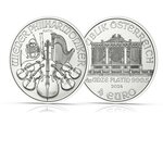 Pièce de monnaie 4 euro Autriche 2024 1/25 once platine – Philharmonique