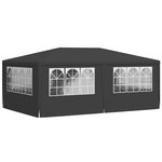 vidaXL Tente de réception et parois latérales 4x6 m Anthracite 90 g/m²