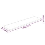 vidaXL Panneaux muraux 12 Pièces Noir 60x15 cm Velours 1 08 m²