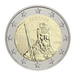 2 euros commémorative Andorre 2022 - Légende de Charlemagne.