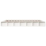 vidaXL Cadre de lit Blanc 140x200 cm Bois massif