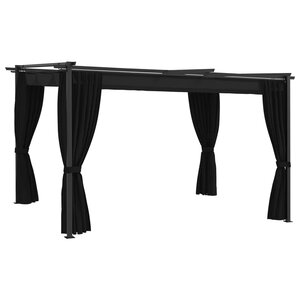 Vidaxl belvédère 4x3 m anthracite