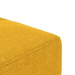 vidaXL Canapé-lit à 2 places avec deux oreillers jaune tissu
