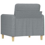 vidaXL Fauteuil Gris clair 60 cm Tissu