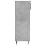 vidaXL Armoire à chaussures Gris béton 40x36x105 cm Bois d'ingénierie