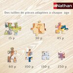 Puzzle 150 pieces - carte du monde - nathan - puzzle enfant + trieur - des 7 ans