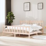 vidaXL Cadre de lit Bois massif 200x200 cm