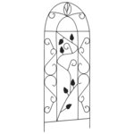 vidaXL Supports pour plantes grimpantes 3 Pièces Noir 40x100 cm Fer