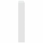 vidaXL Armoire tête de lit avec LED blanc 120x17x102 cm