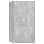 vidaXL Ensemble de meubles TV 10 Pièces Gris béton Bois d'ingénierie