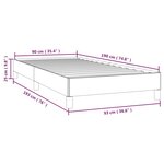 vidaXL Cadre de lit Vert foncé 90x190 cm Velours