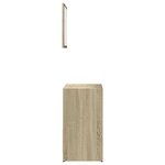 vidaXL Ensemble de meubles de salle de bain 2 Pièces chêne sonoma