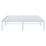 vidaXL Cadre de lit métal blanc 160x200 cm