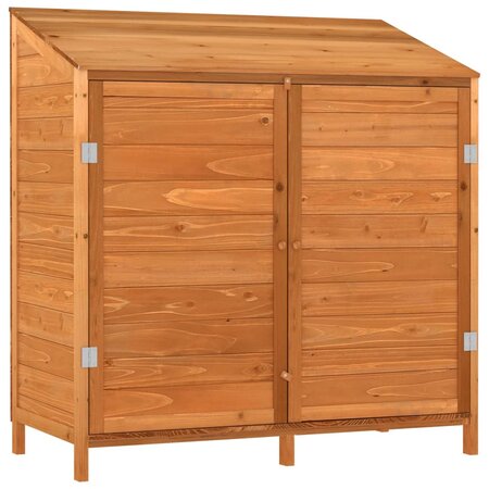 vidaXL Remise de jardin Marron 102x52x112 cm Bois de sapin solide