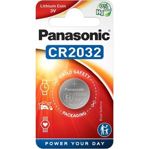 Pile Bouton Lithium CR2032 3V 220mAh x 12 PANASONIC