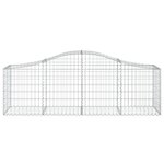 vidaXL Paniers à gabions arqués 12 Pièces 200x50x60/80 cm Fer galvanisé