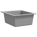 vidaXL Évier de cuisine Granite Gris