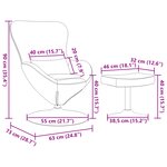 Fauteuil Œuf vidaXL avec repose-pieds en velours jaune