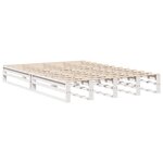 vidaXL Cadre de lit sans matelas blanc 150x200 cm bois de pin massif