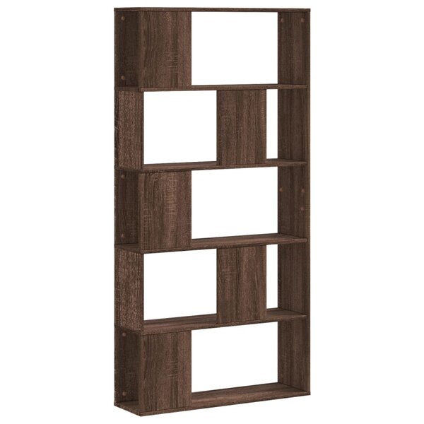 vidaXL Bibliothèque 5 niveaux chêne marron bois ingénierie