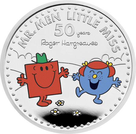 Pièce de monnaie en Argent 2 Pounds g 31.1 (1 oz) Millésime 2021 Mr Men Little Miss MR MEN LITTLE MISS