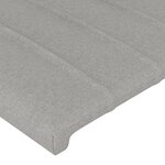 vidaXL Têtes de lit 2 Pièces Gris clair 72x5x78/88 cm Tissu