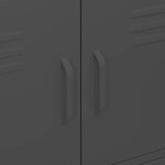vidaXL Armoire de rangement Anthracite 80x35x101 5 cm Acier