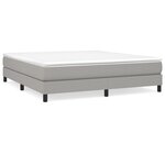 vidaXL Cadre de lit Gris clair 180x200 cm Tissu