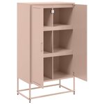 vidaXL Buffet haut rose 68 5x38 5x123 5 cm acier