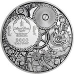 Mechanical turtle clockwork evolution 3 oz argent monnaie 2000 togrog mongolia 2022