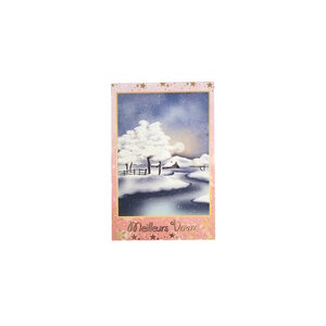 Carte de Voeux - 13.5 x 8.5 cm - Meilleurs Voeux Paysage d'Hiver