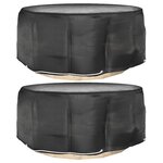 vidaXL Housses pour meubles de jardin 2 Pièces 10 œillets Ø260x90 cm rond