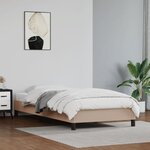 vidaXL Cadre de lit Cappuccino 80x200 cm Similicuir