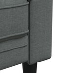 vidaXL Ensemble de canapés 3 Pièces gris foncé tissu